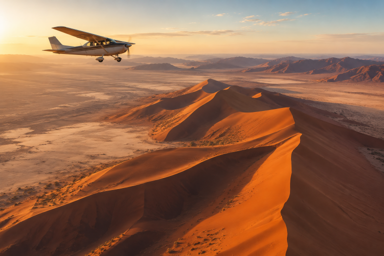 sobrevuelo de las dunas en avioneta